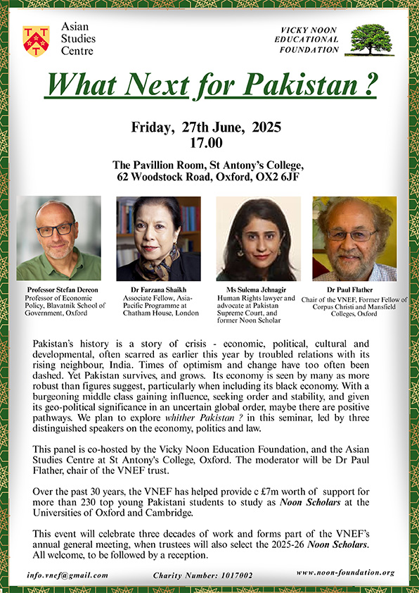 NOON 24th June What Next for Pakistan Poster